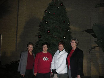 Sherri LIGHTNER and the Tree lighting committee